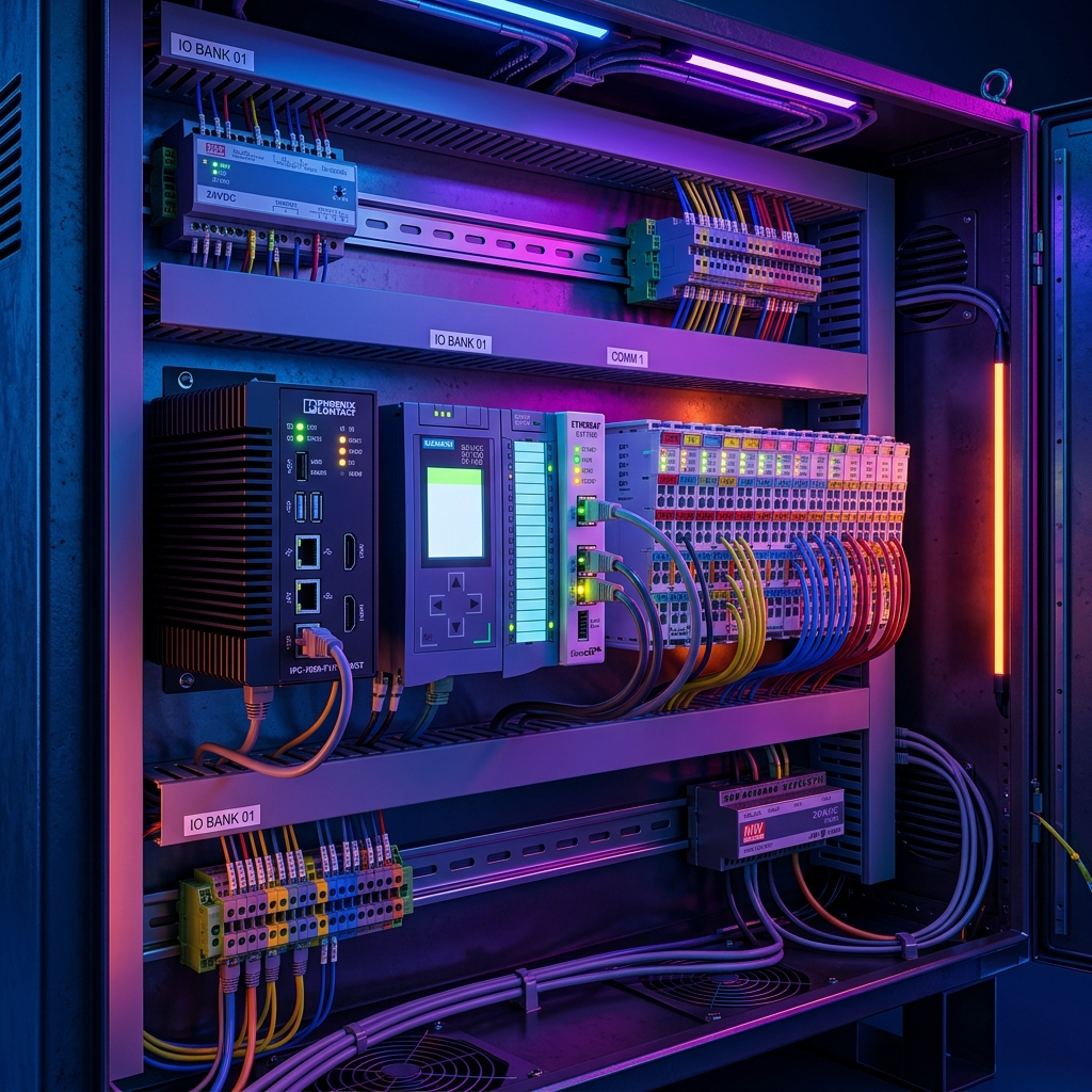 Arquitectura de Hardware de PLC e IPC