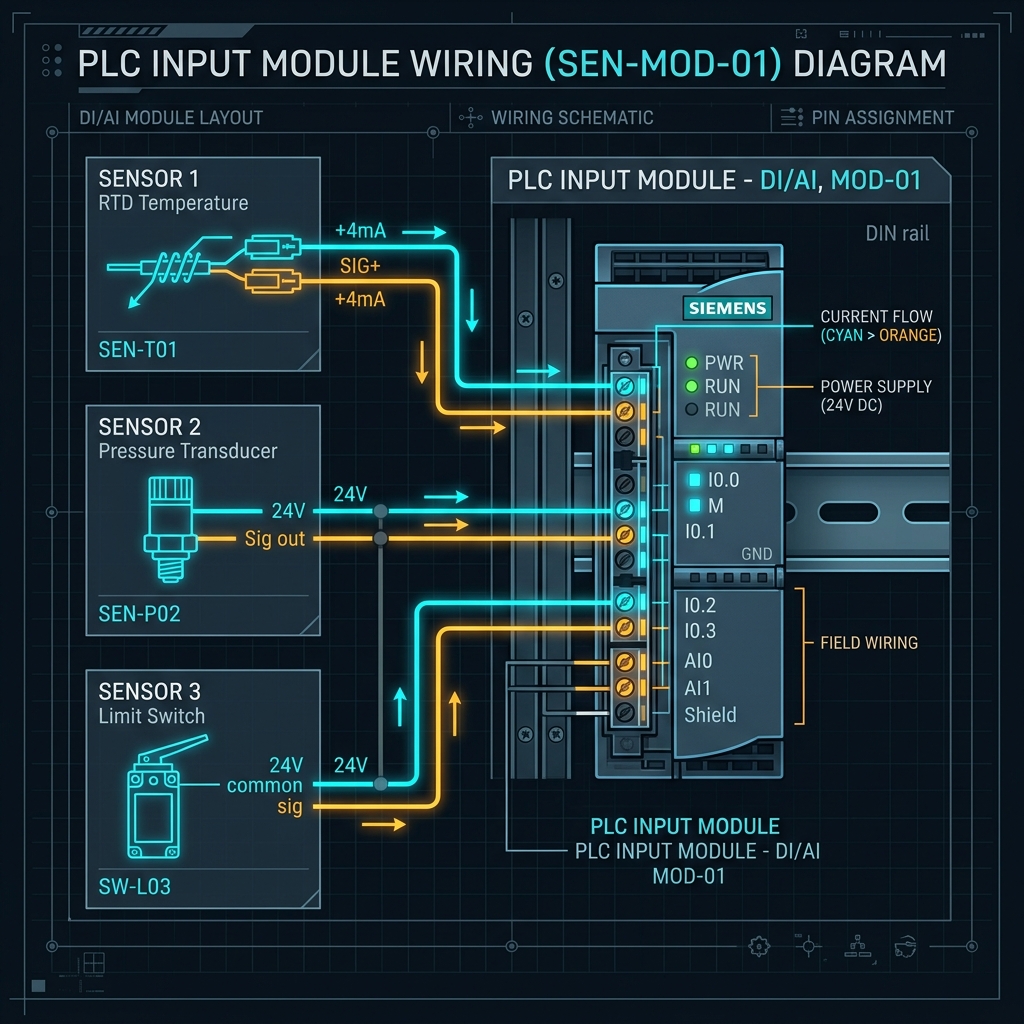 Diagrama de flujo Sinking y Sourcing